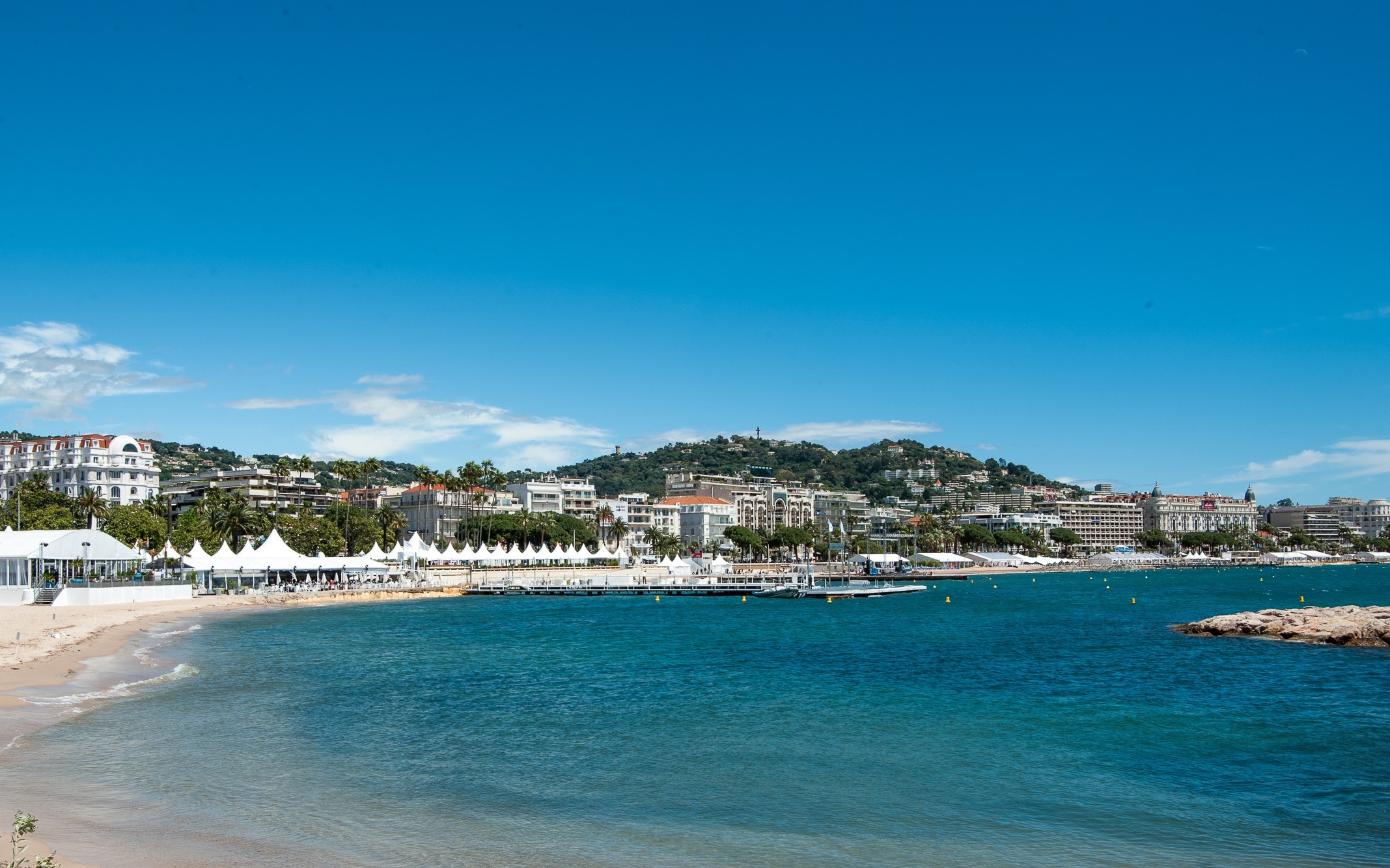The view from the American Pavilion at Cannes