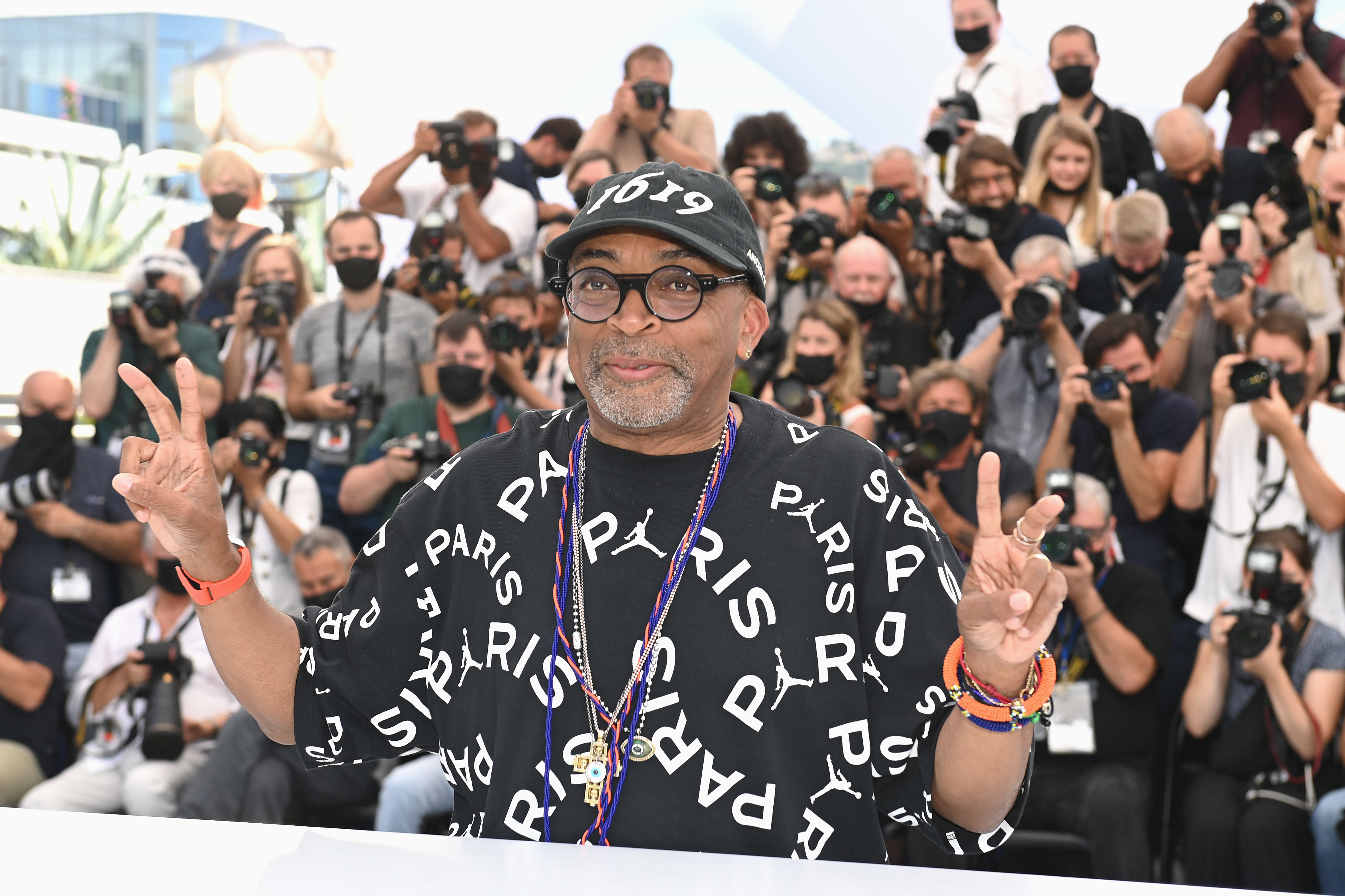 CANNES, FRANCE - JULY 06: Jury president Spike Lee attends the Jury photocall during the 74th annual Cannes Film Festival on July 06, 2021 in Cannes, France. (Photo by Pascal Le Segretain/Getty Images)