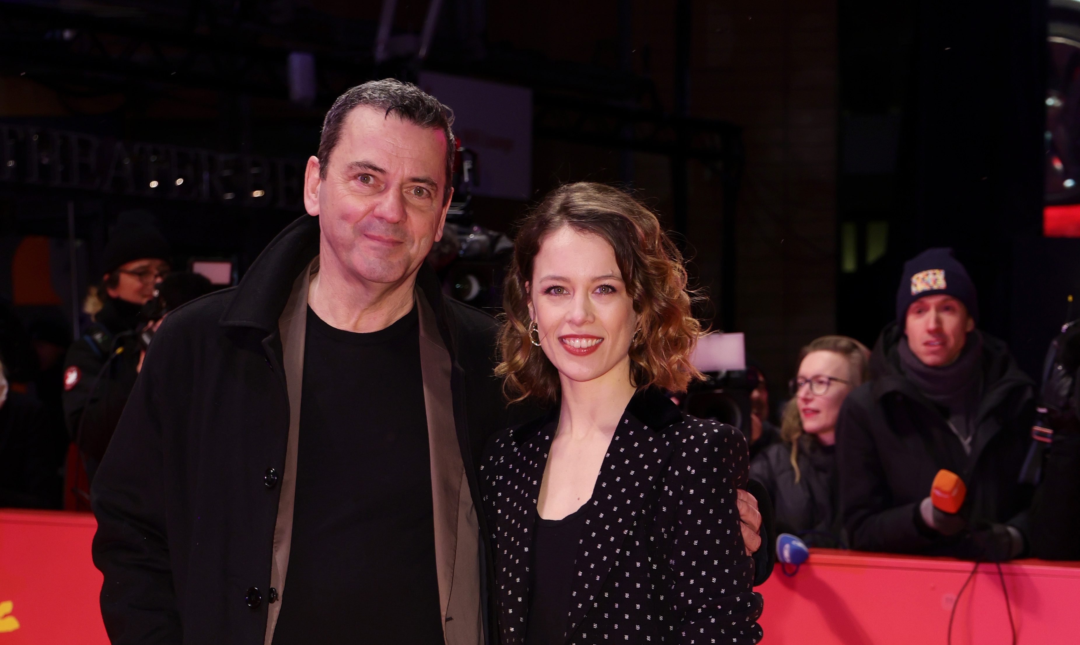 BERLIN, GERMANY - FEBRUARY 25: Christian Petzold and Paula Beer arrive for the closing ceremony of the 73rd Berlinale International Film Festival Berlin at Berlinale Palast on February 25, 2023 in Berlin, Germany. (Photo by Andreas Rentz/Getty Images)