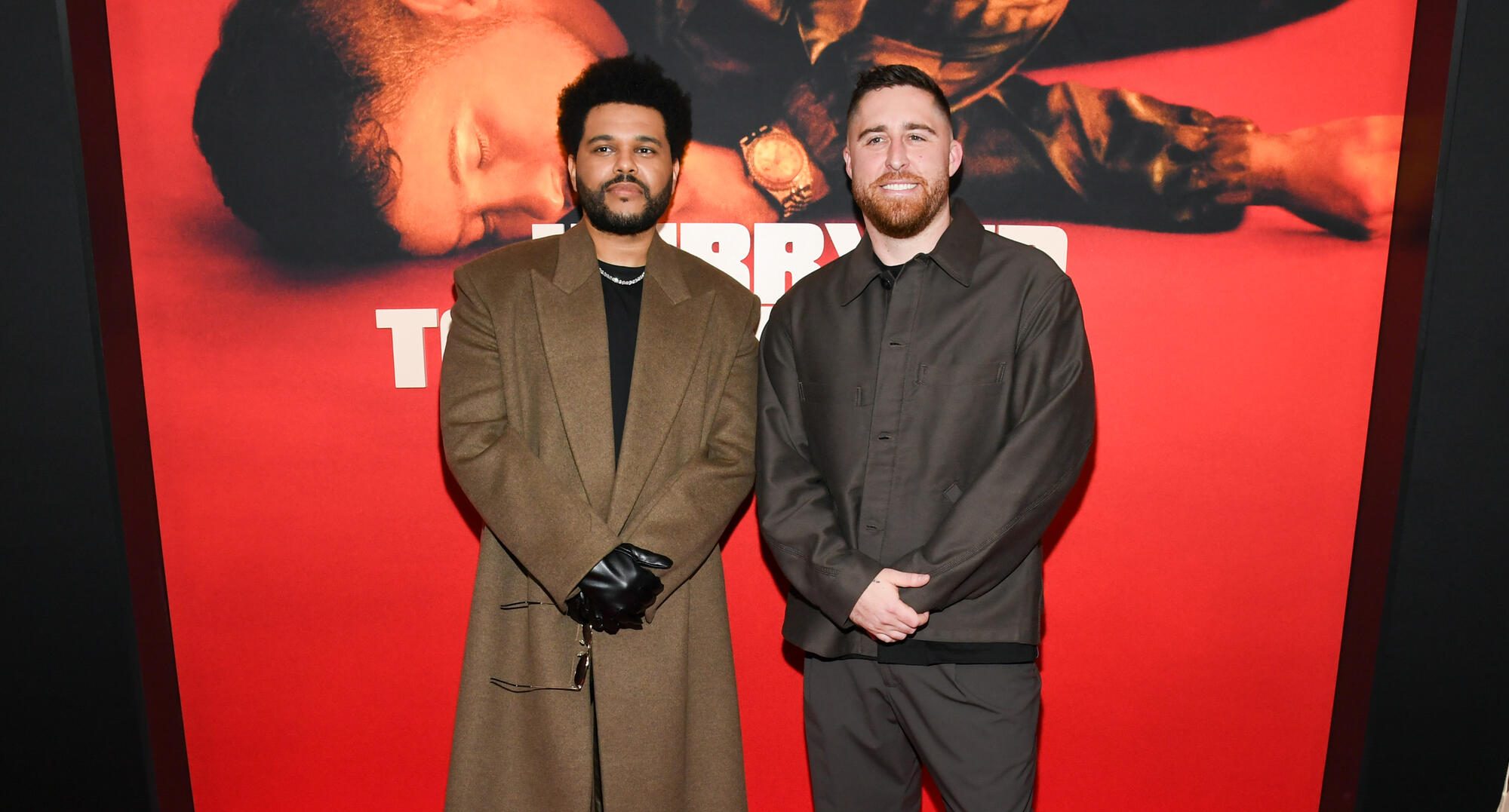 Abel Tesfaye a.k.a. The Weeknd, Trey Edward Shults at the "Hurry Up Tomorrow" world premiere held at AMC Lincoln Square 13 on May 13, 2025 in New York, New York.