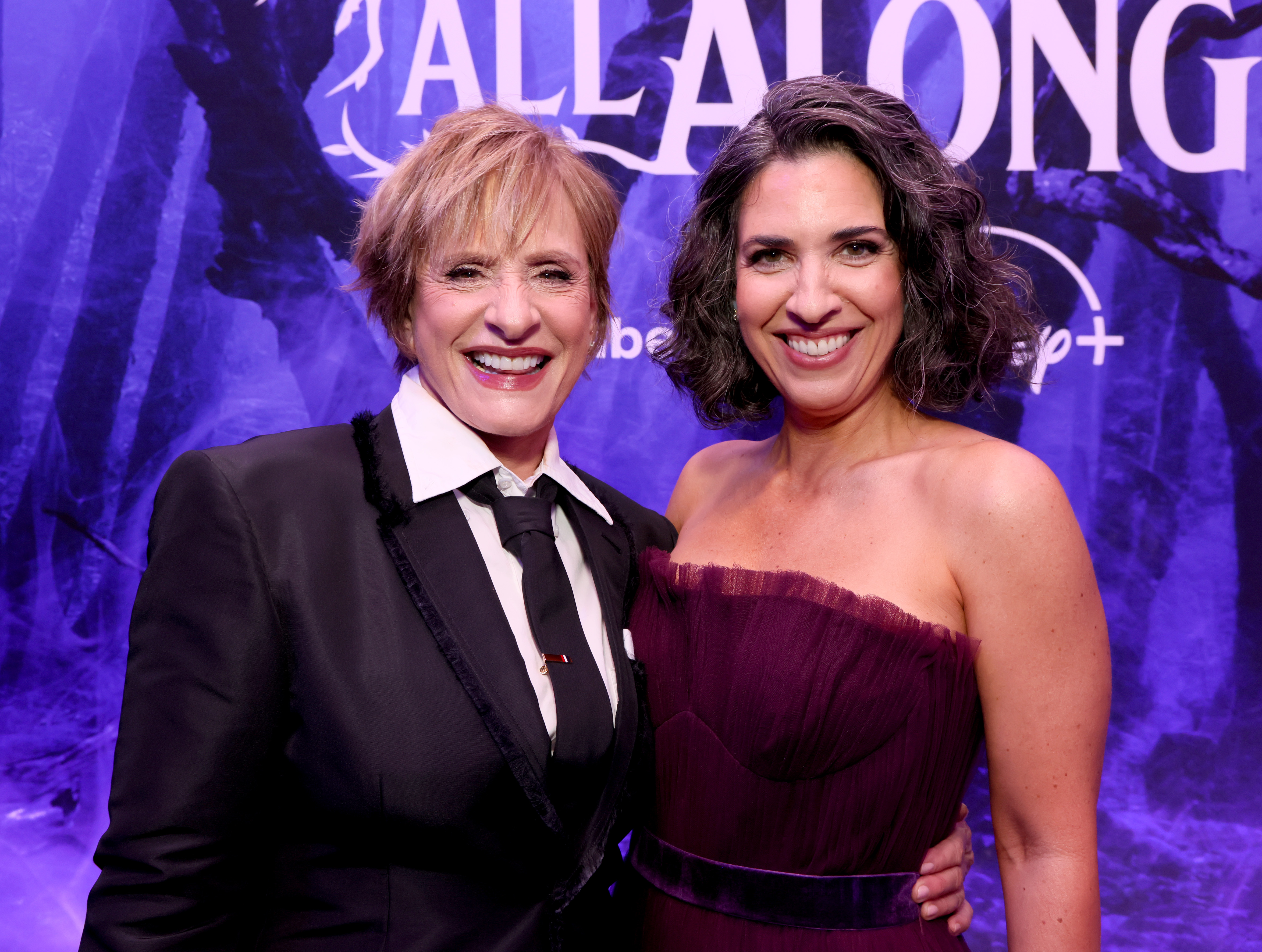 Patti LuPone and Jac Schaeffer attend the launch event for Marvel Television's 'Agatha All Along' at El Capitan Theatre in Hollywood, California.