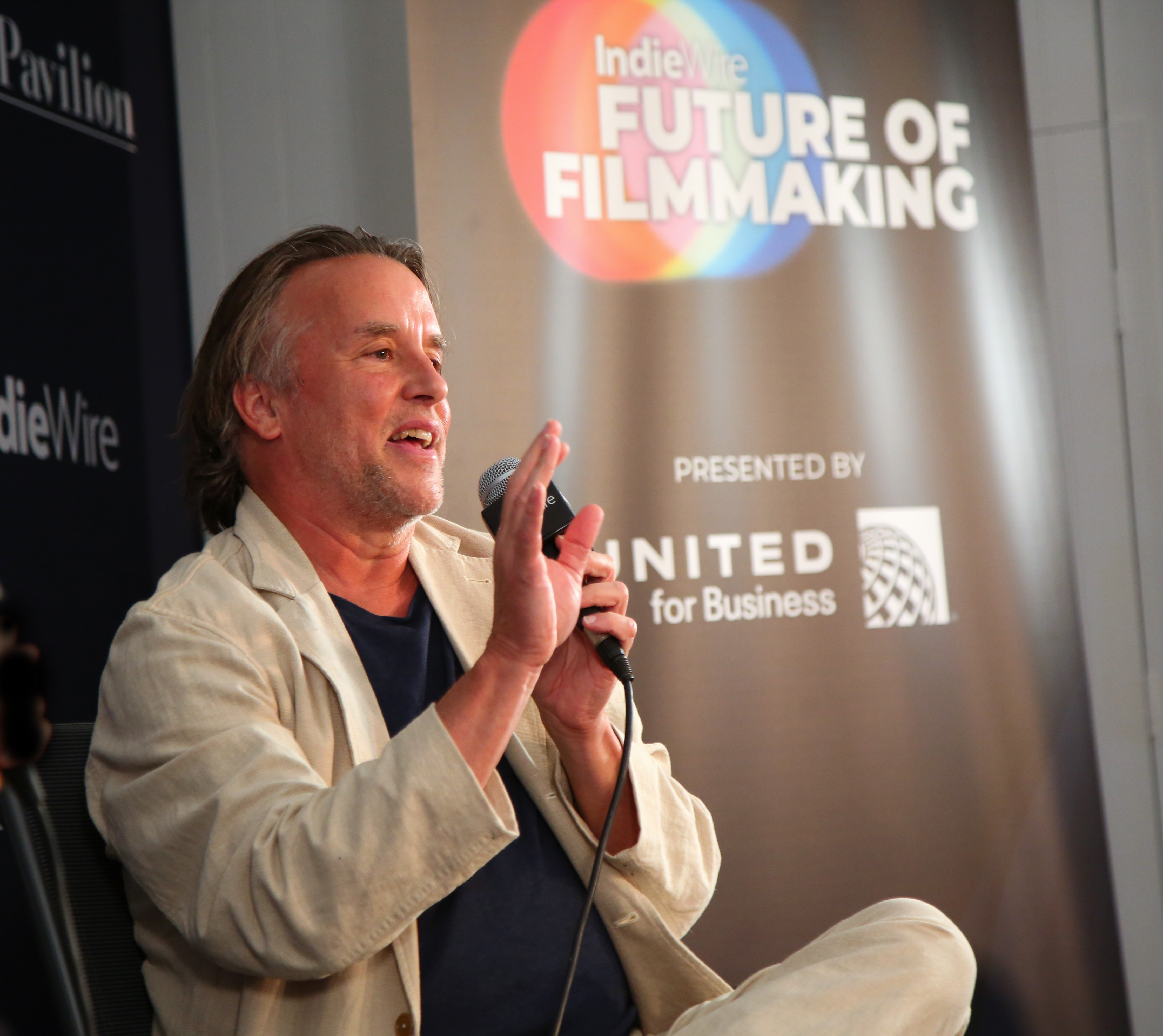 Richard Linklater at IndieWire's Future of Filmmaking summit at Cannes.