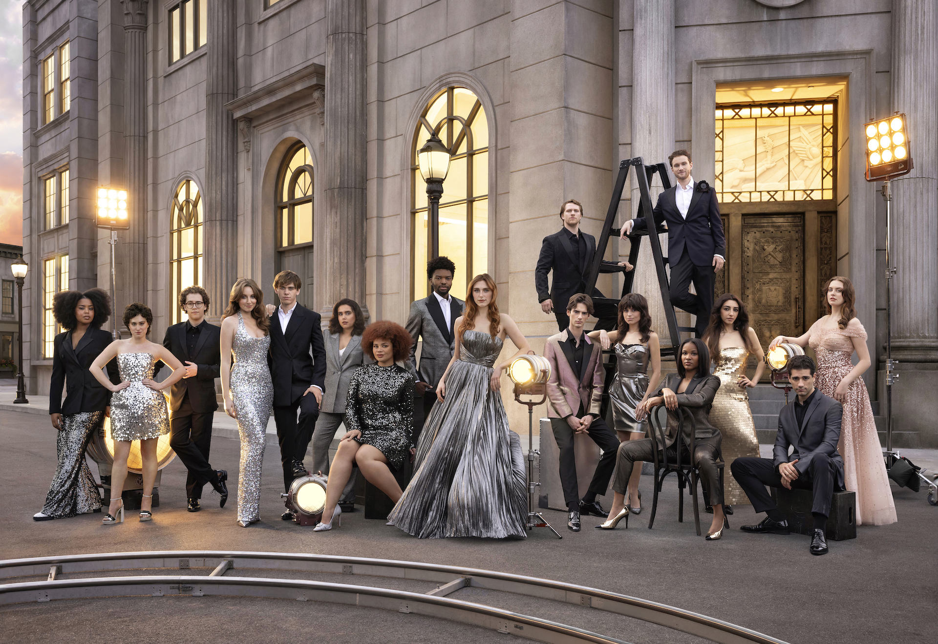 SCAD Savannah – Winter 2025 – Acting – Showcase – Group – Courtney Baucom, Eva Daskos, Sara Grosso, Hope Regina McElveen, Sydney Jones, Cassidy Spring, Tyler Lindquist, Jak Ketron, Nicholas Mays, Leon Shields, Kane Innis, Jocelyn Shelfo, Andre Farah, Sophia Gibson, Samiya Allen-Graham, Ian Whitt, Erica Muradi – Savannah Film Studios, Back Lot – Photography Courtesy of SCAD