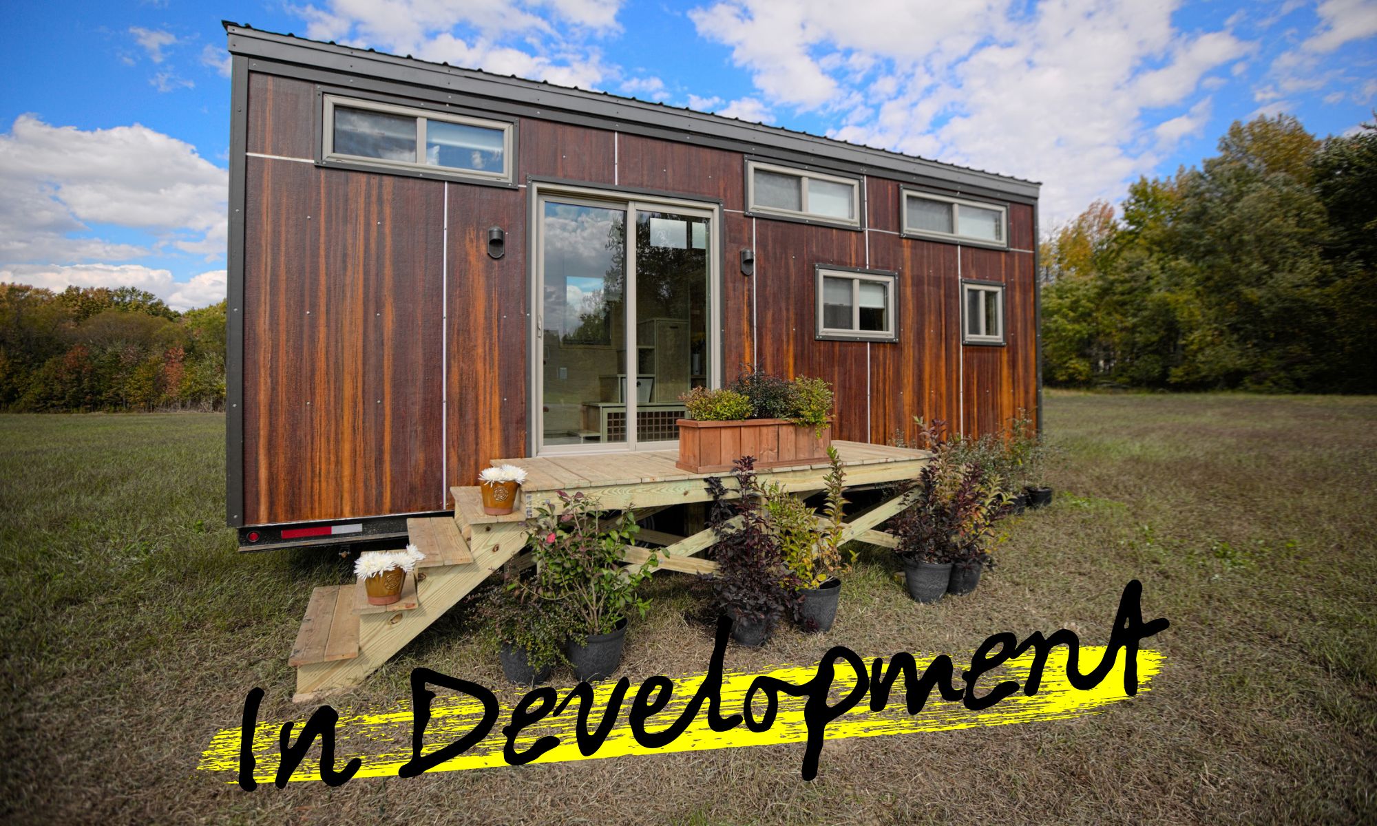Tiny home w/ In Development logo