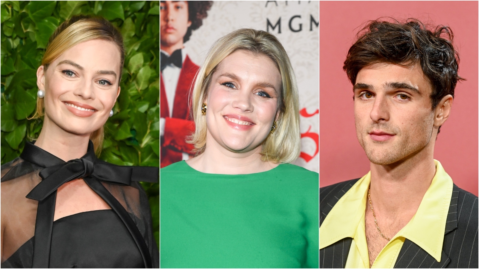 Margot Robbie, Emerald Fennell, and Jacob Elordi