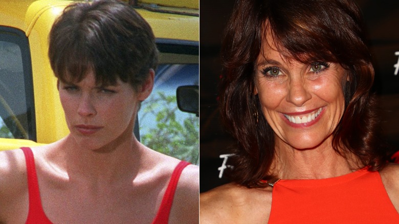 Alexandra Paul on "Baywatch" (left) and in 2019 (right)