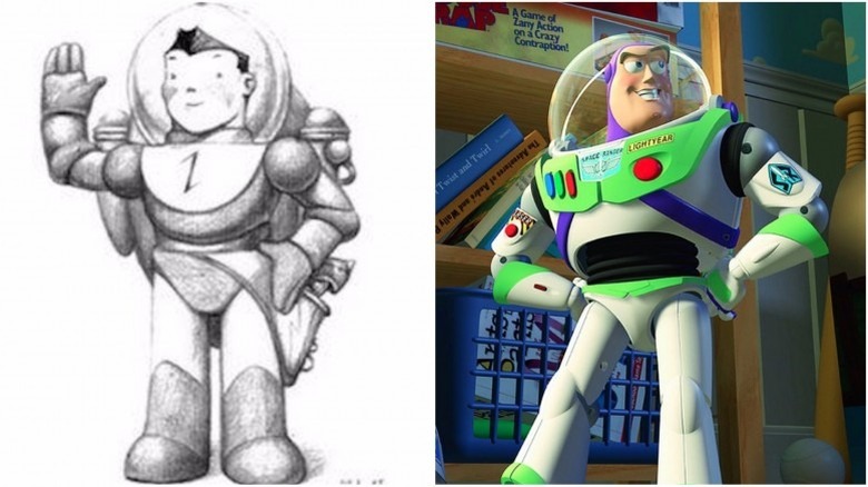 Early design for Buzz and Buzz in "Toy Story" (1995)