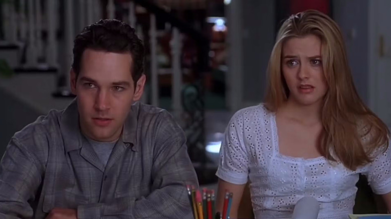 Josh and Cher at the dinner table in Clueless