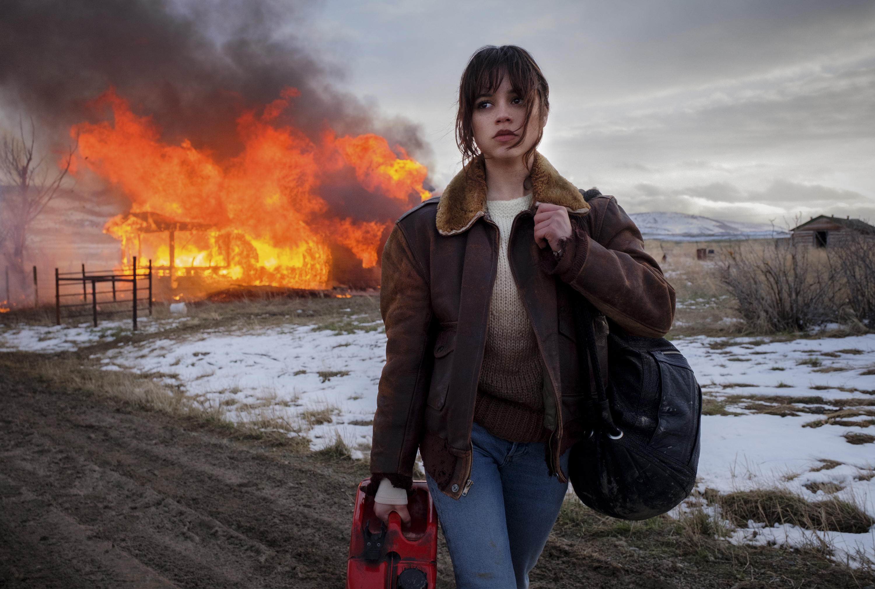 Jenna Ortega as Anima in Hurry Up Tomorrow. Photo Credit: Andrew Cooper