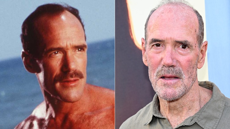 Michael Newman on "Baywatch" (left) and in 2024 (right)