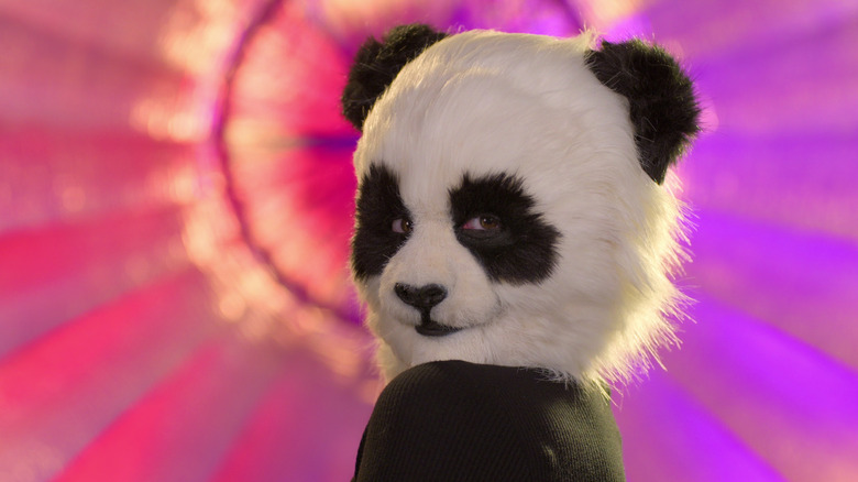 A person disguised as a panda on "Sexy Beasts"