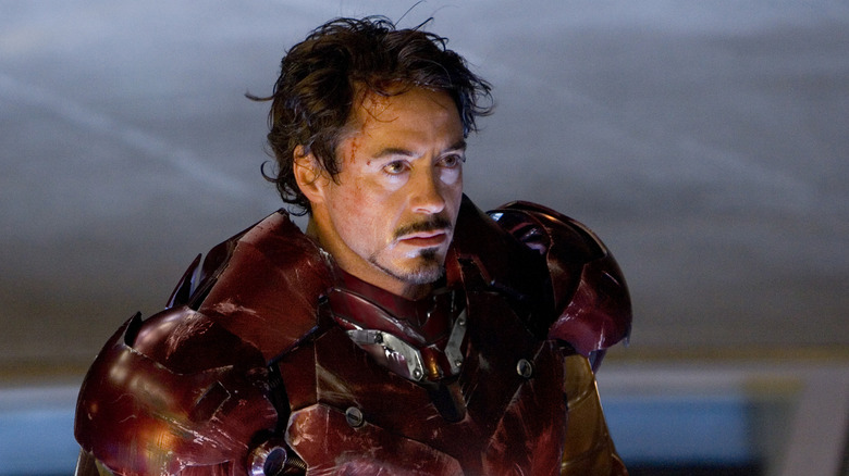 Tony Stark in his first Iron Man armor