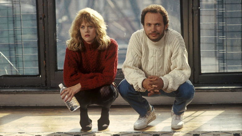 Harry and Sally squatting in his apartment in When Harry Met Sally