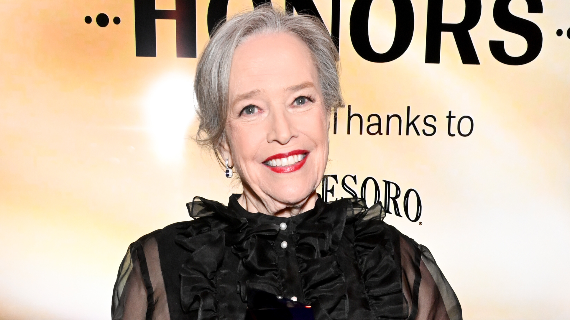 Kathy Bates celebrating 'Matlock' at IndieWire Honors 2025