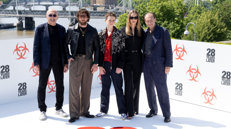 The cast and crew of "28 Years Later" at an event for the film