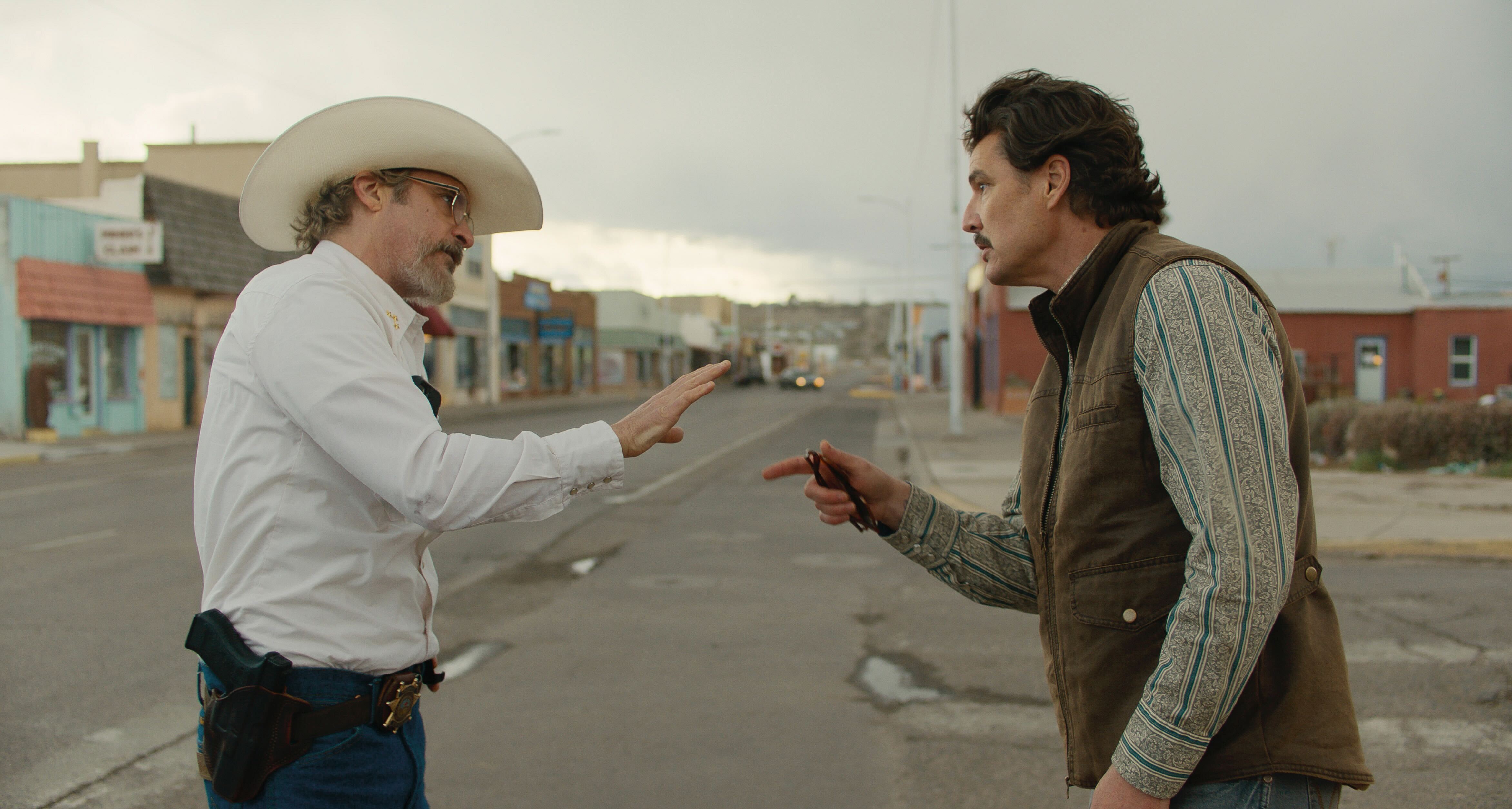 Joaquin Phoenix and Pedro Pascal in 'Eddington'
