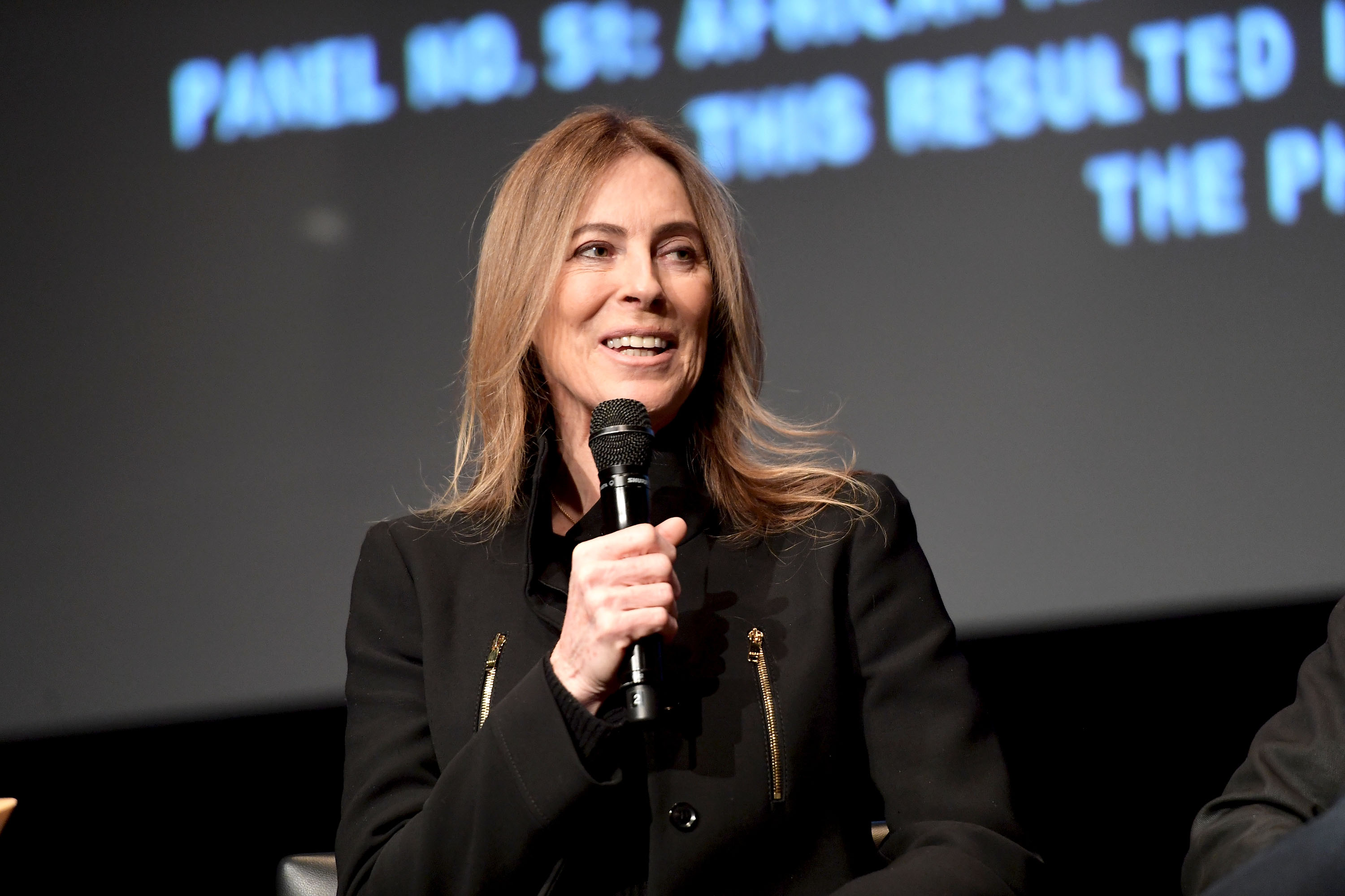 Kathryn Bigelow speaks onstage during the Hammer Museum