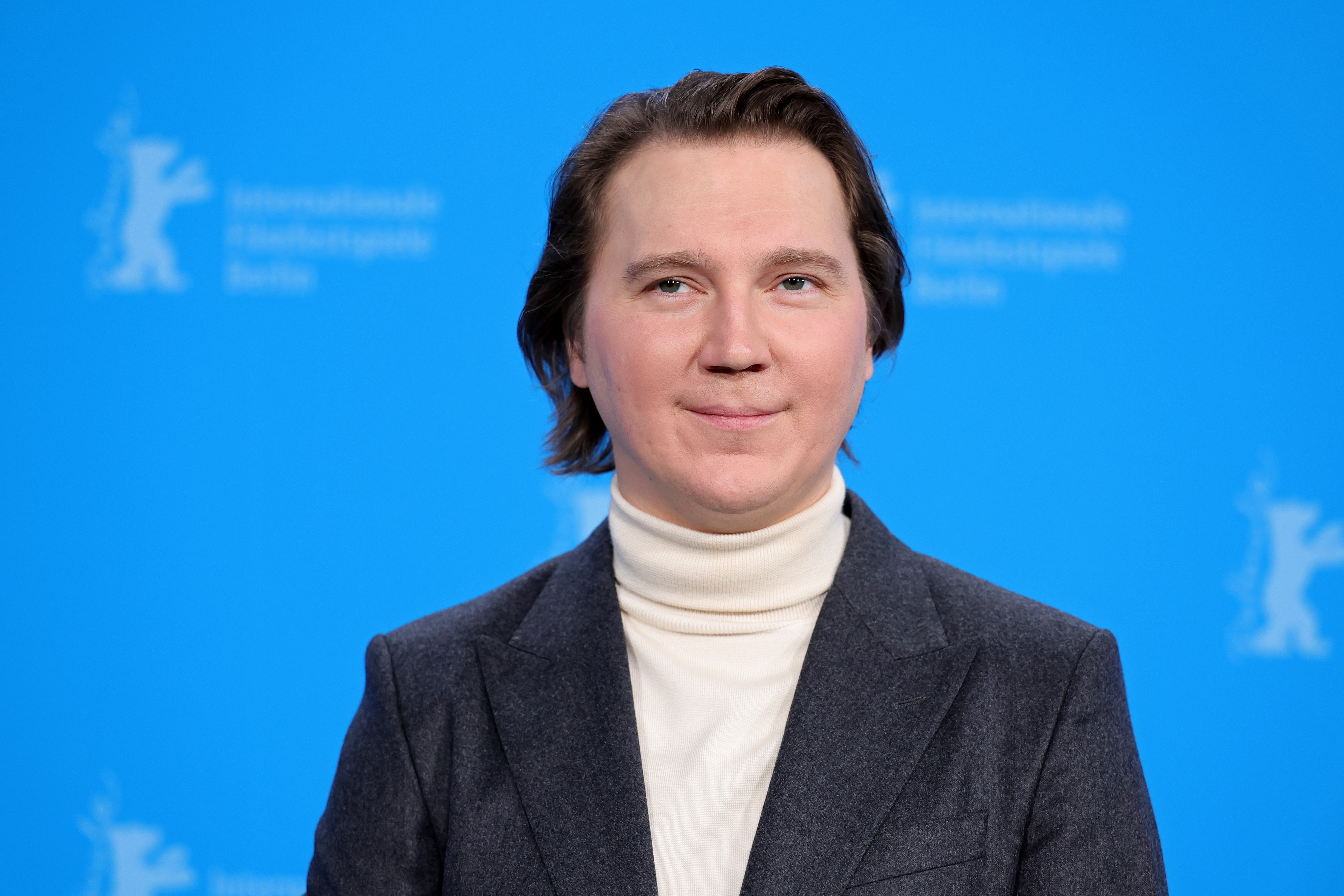 BERLIN, GERMANY - FEBRUARY 21: Paul Dano poses at the "Spaceman" photocall during the 74th Berlinale International Film Festival Berlin at Grand Hyatt Hotel on February 21, 2024 in Berlin, Germany. (Photo by Andreas Rentz/Getty Images)