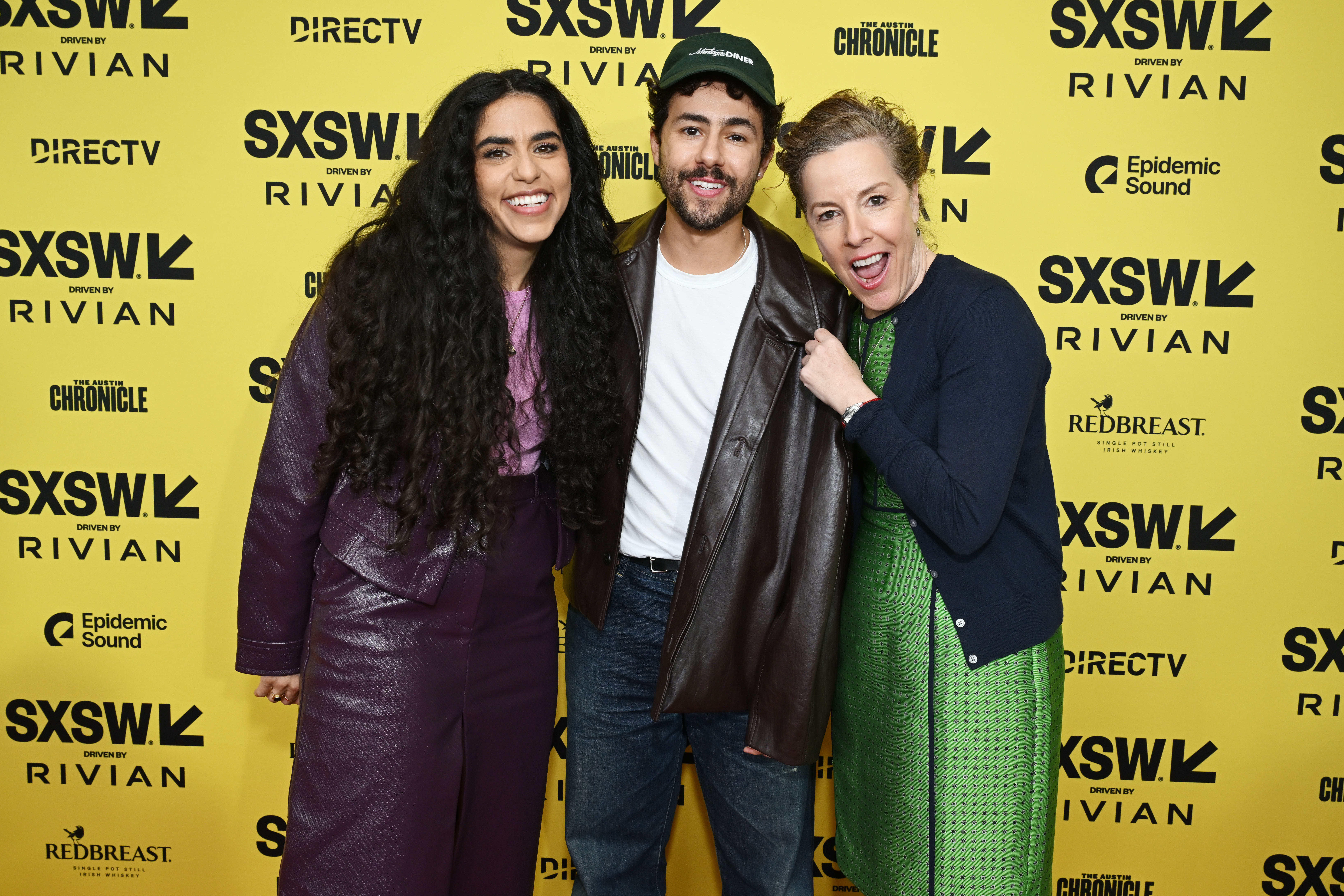 Mona Chalabi, Ramy Youssef, Pam Brady at the "#1 Happy Family USA" Premiere during the SXSW Conference & Festivals held at the ZACH Theatre on March 9, 2025 in Austin, Texas. (Photo by Gilbert Flores/SXSW Conference & Festivals via Getty Images)