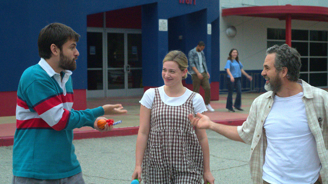 Cooper Raiff, Lili Reinhart, and Mark Ruffalo in 'Hal and Harper'
