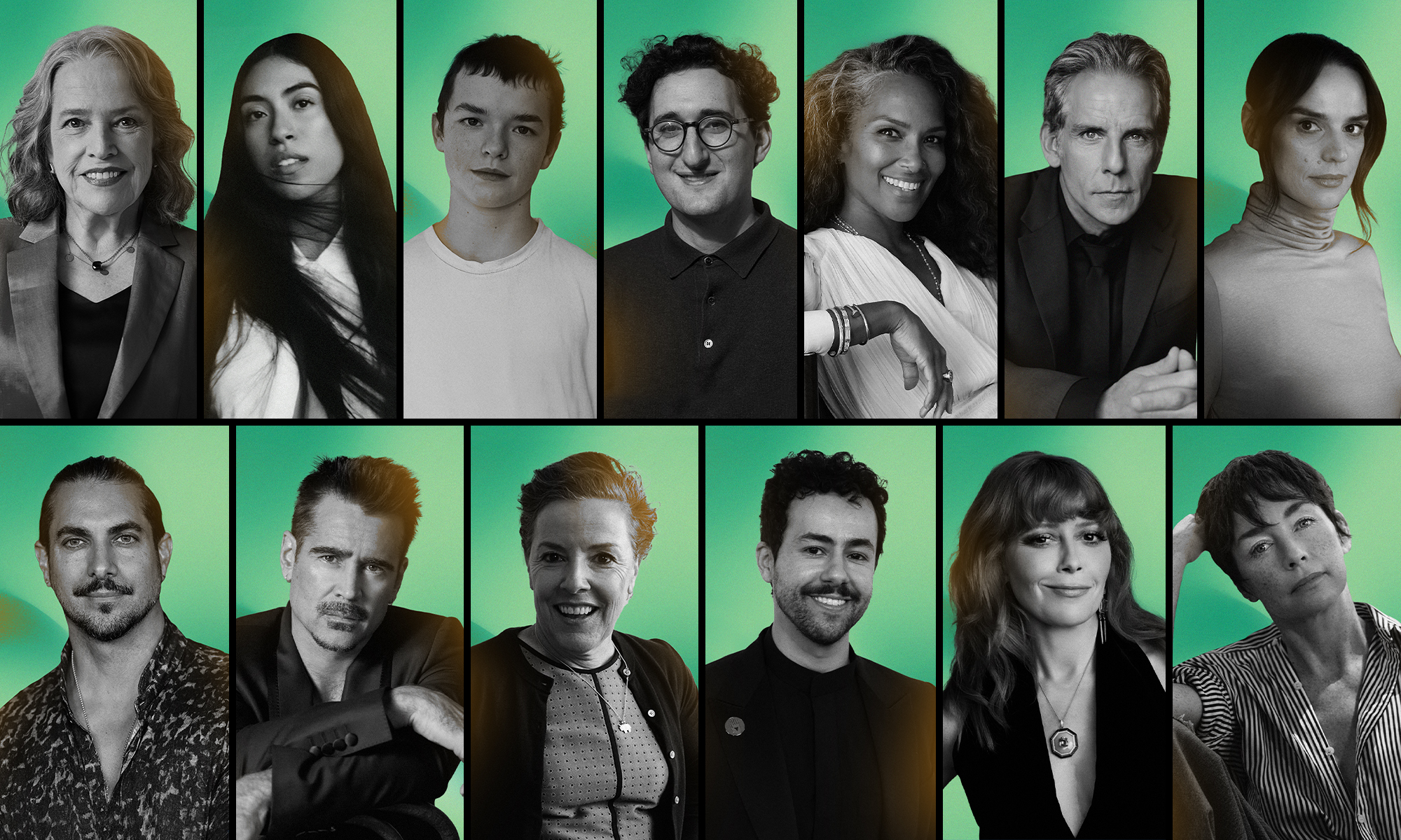 2025 IndieWire Honors recipients: Kathy Bates, Aminah Nieves, Owen Cooper, Lance Oppenheim, Mara Brock Akil, Ben Stiller, Jessica Lee Gagné, Mike Marino, Colin Farrell, Pam Brady, Ramy Youssef, Natasha Lyonne, and Julianne Nicholson