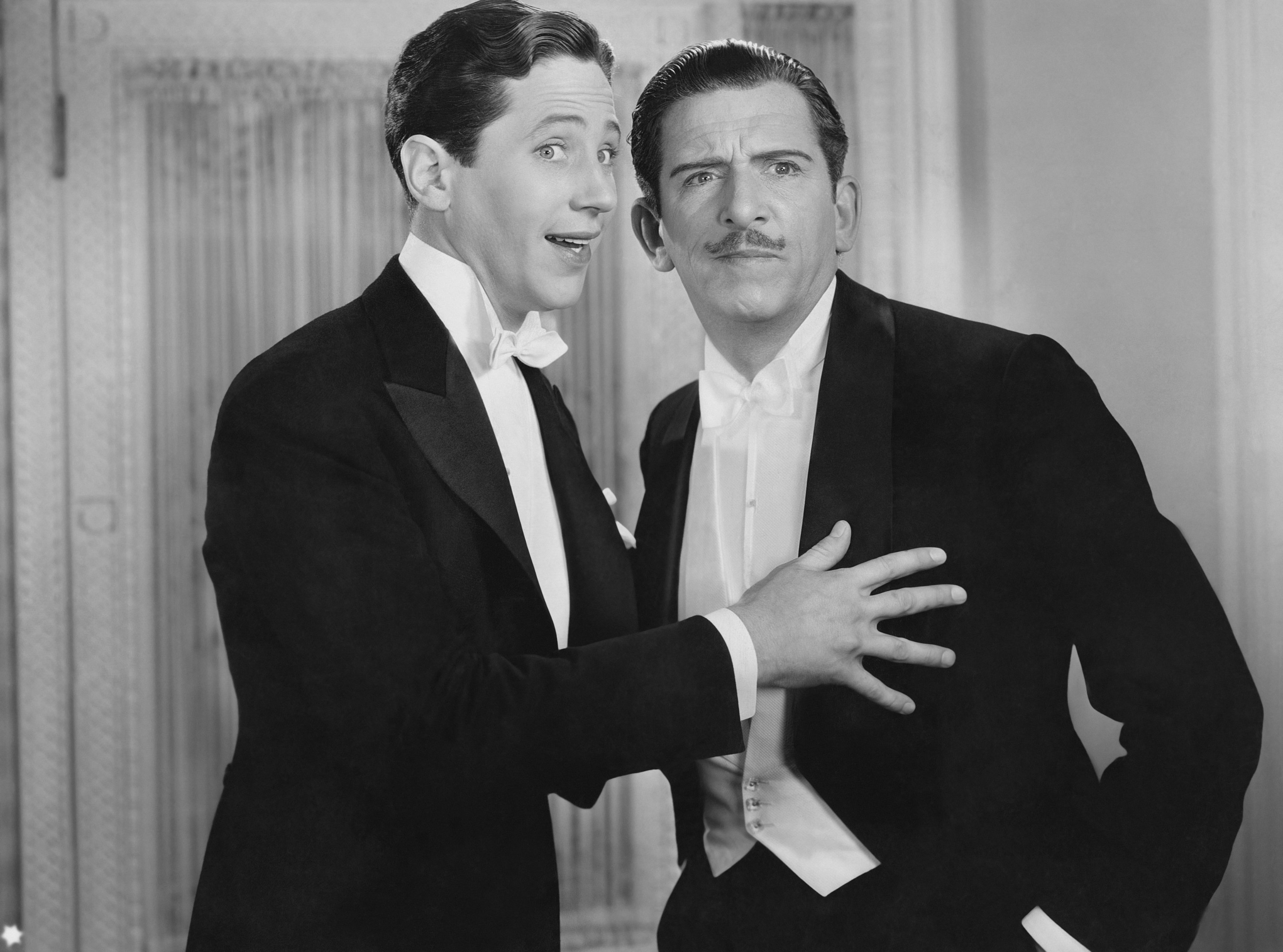 GOING HIGHBROW, from left, Ross Alexander, Edward Everett Horton, 1935