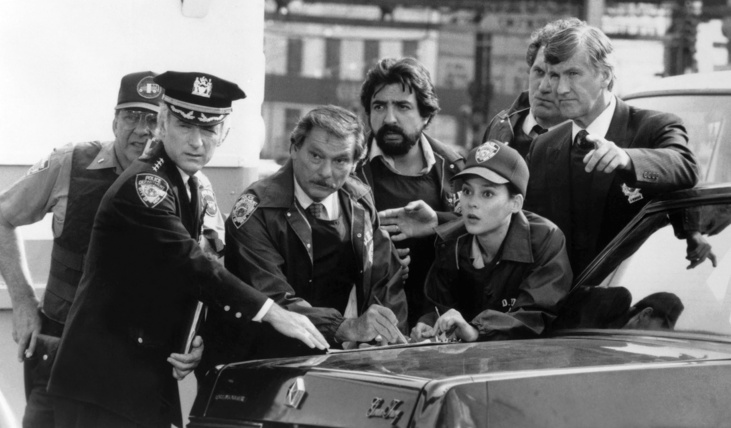 OFF BEAT, Joe Mantegna (center), Meg Tilly, 1986, (c)Buena Vista Pictures/courtesy Everett Collection