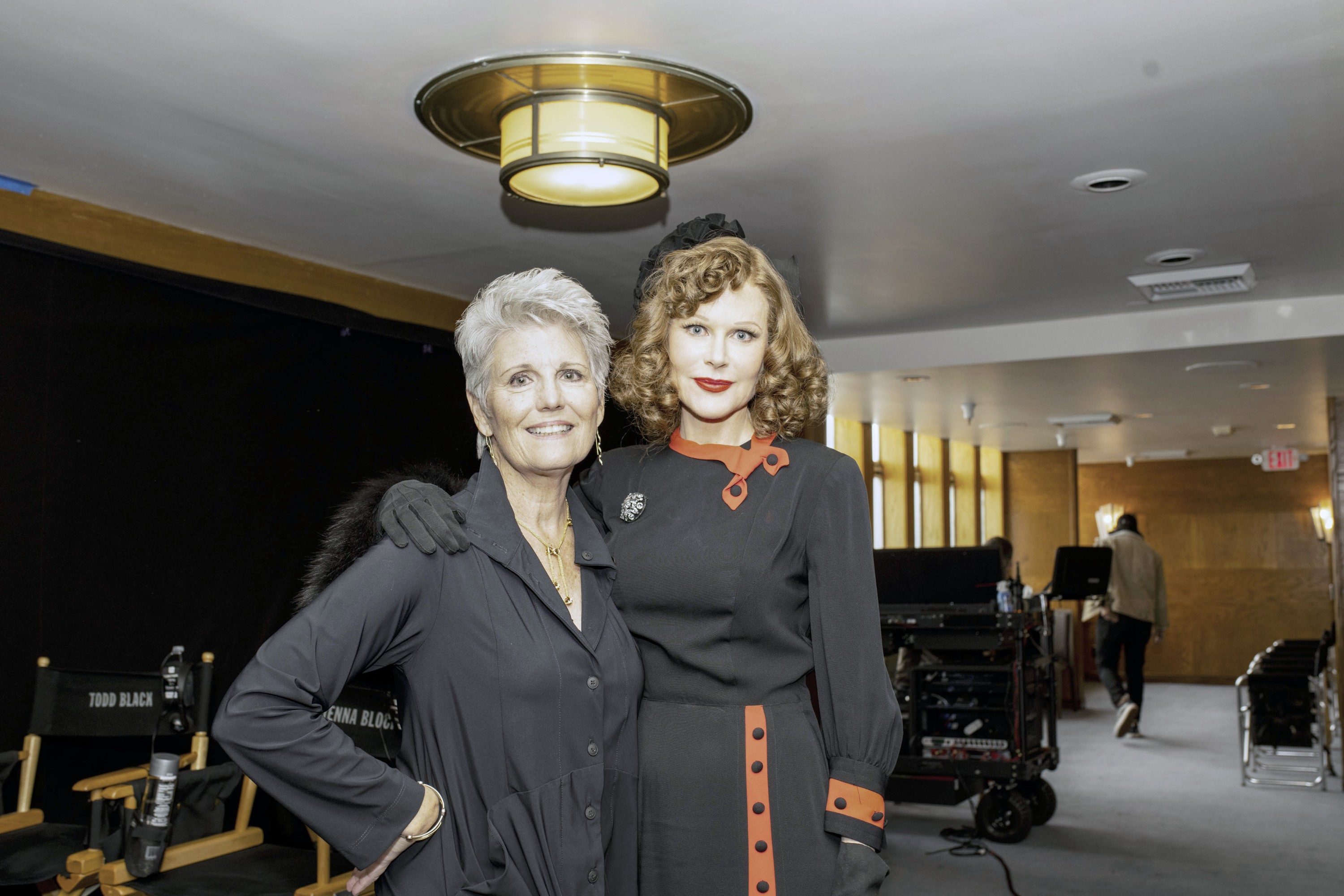 Lucie Arnaz and Nicole Kidman on the set of "Being the Ricardos."