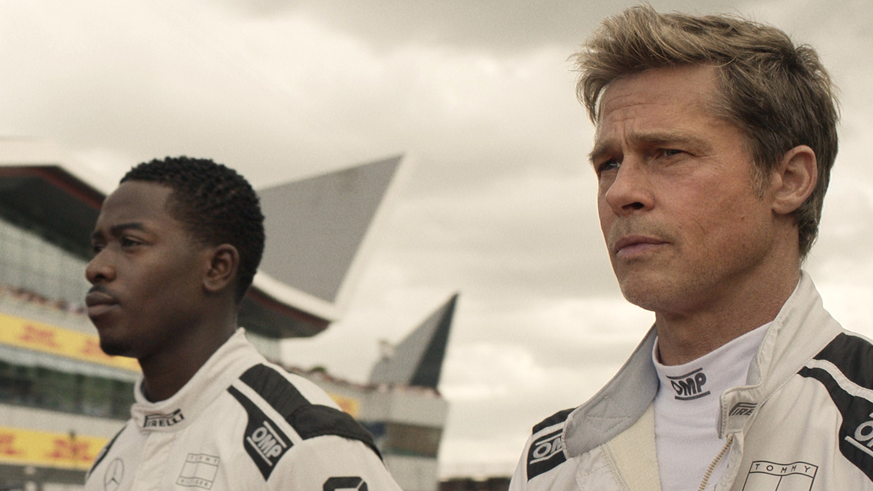 F1, from left: Damson Idris, Brad Pitt, 2025. © Warner Bros. / Courtesy Everett Collection