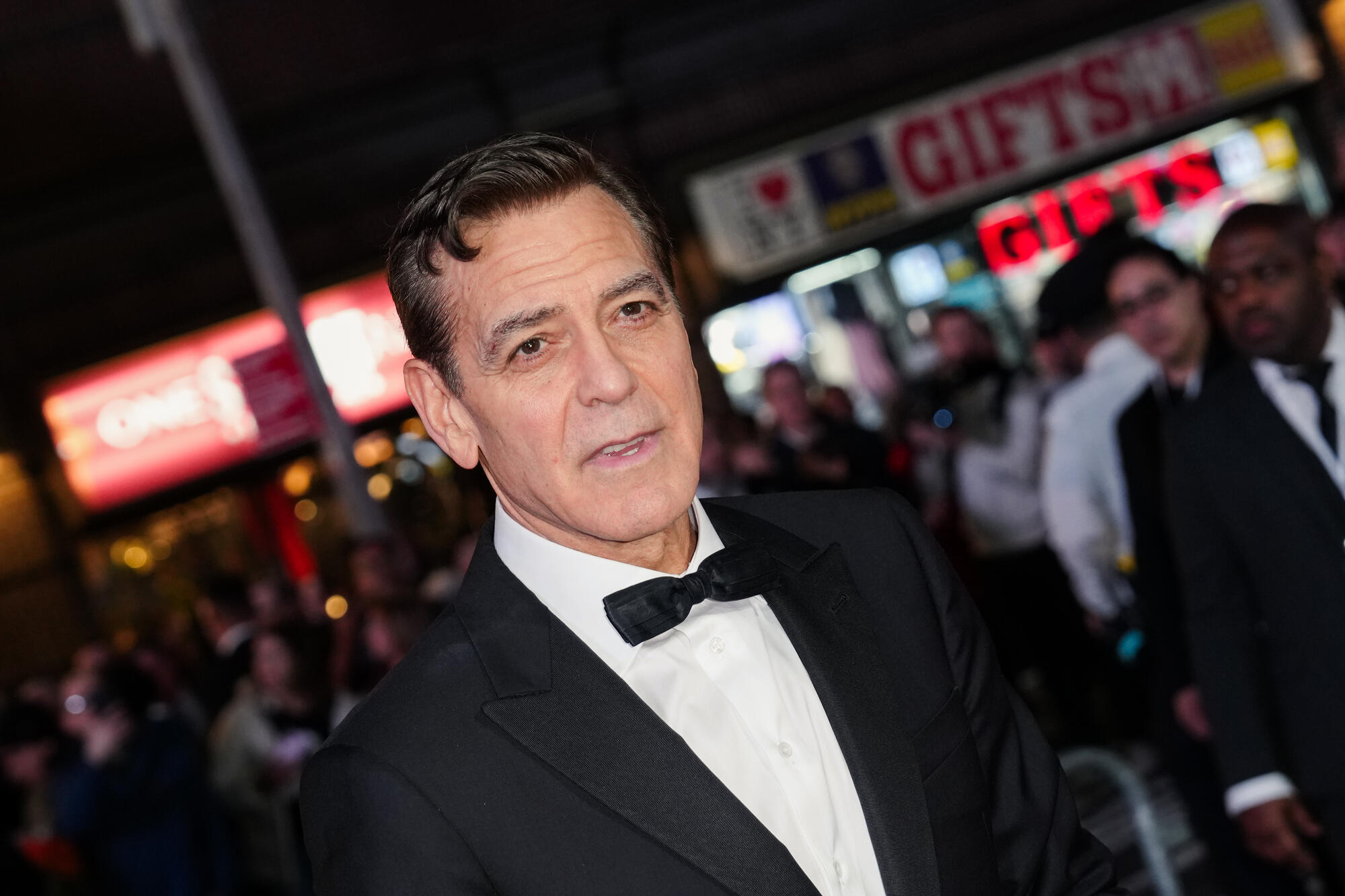 George Clooney at the 'Good Night, and Good Luck,' opening night on April 3.