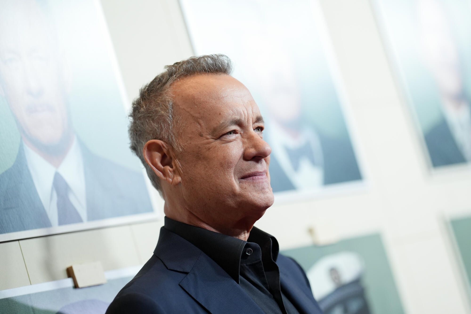 Tom Hanks at the premiere of "The Phoenician Scheme" in May 2025