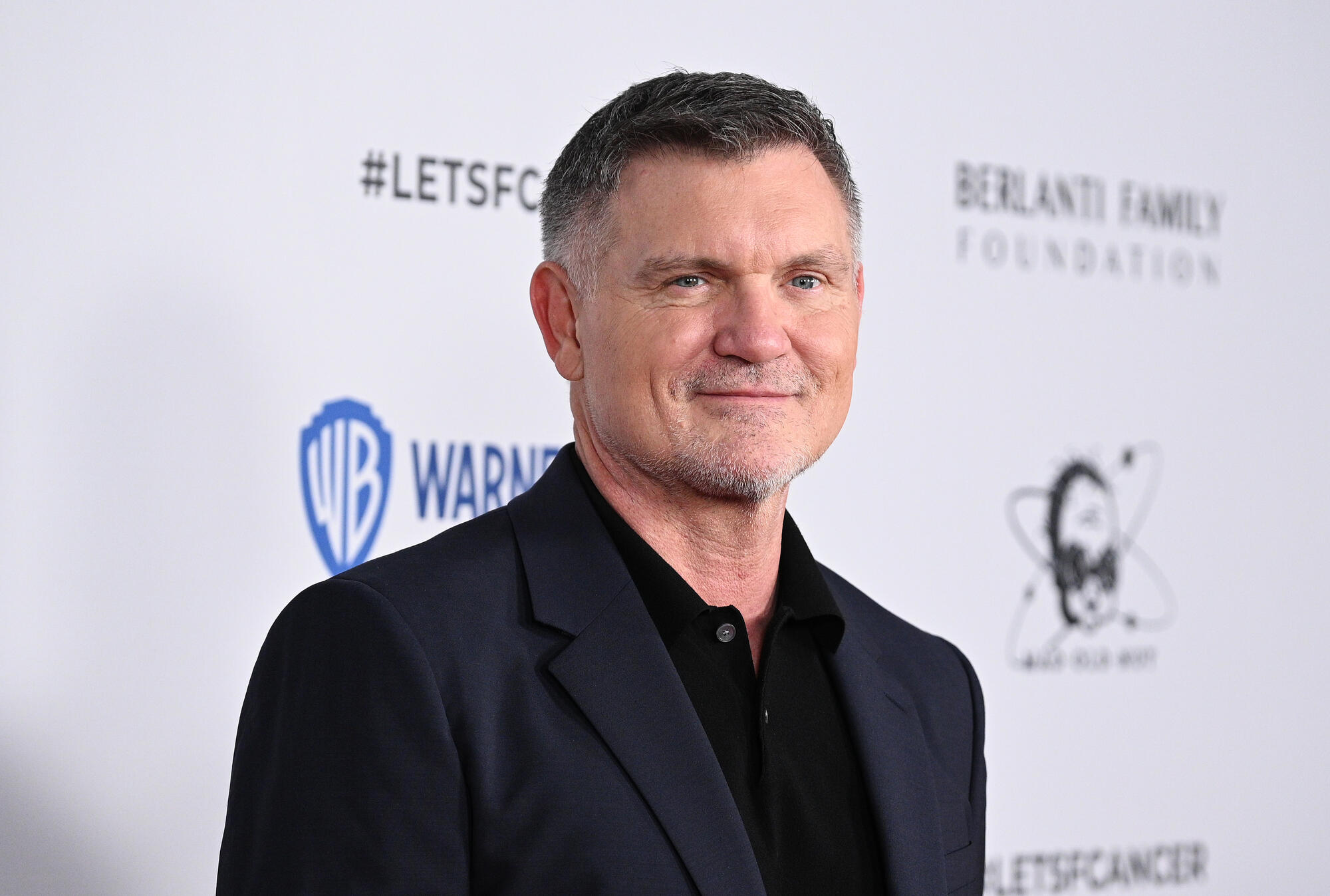 Kevin Williamson at the Barbara Berlanti Heroes Gala benefiting the non-profit organization Fuck Cancer, held at The Barker Hangar on October 1, 2022 in Santa Monica, California.