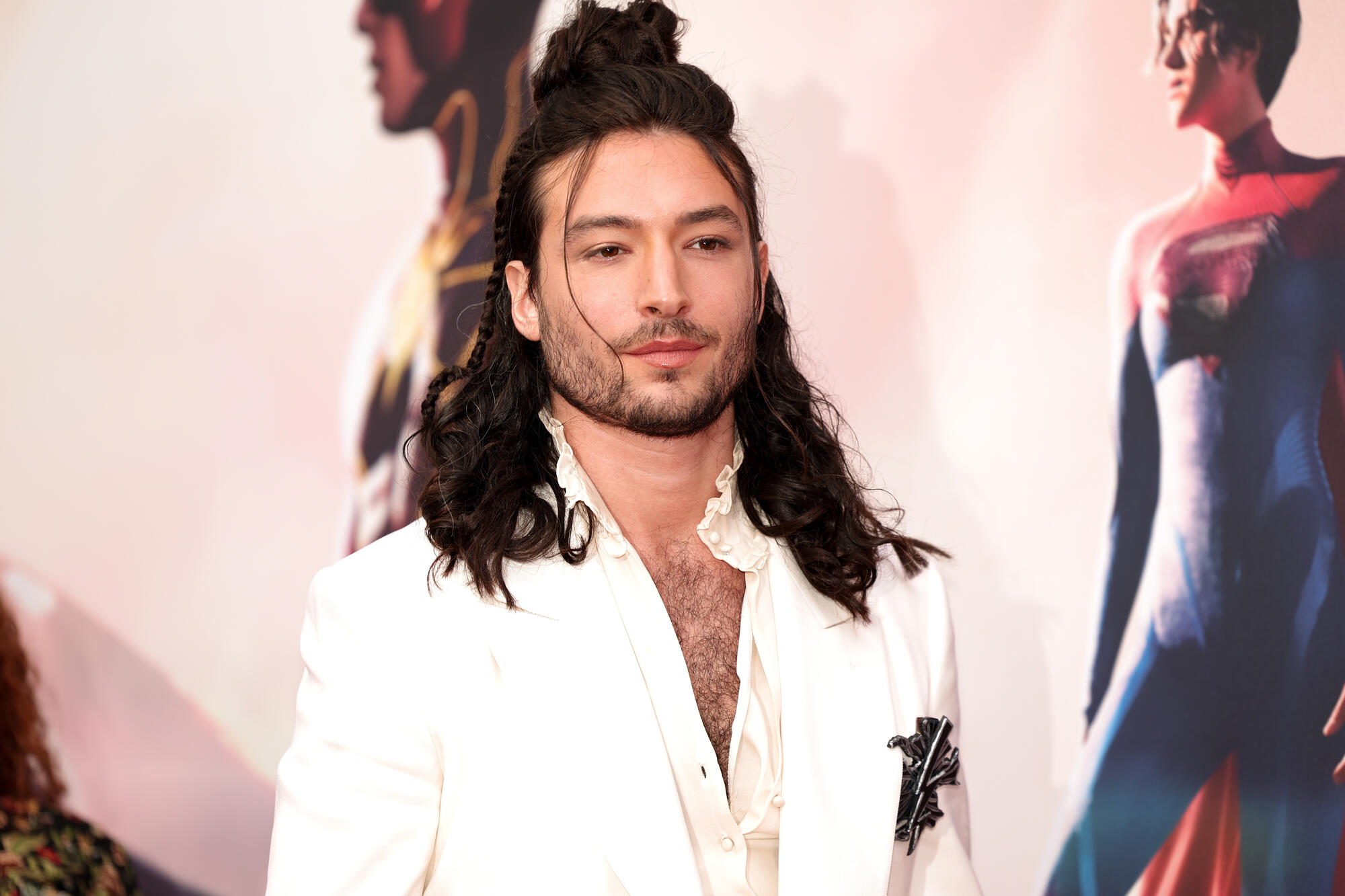 Ezra Miller at the premiere of 'The Flash'
