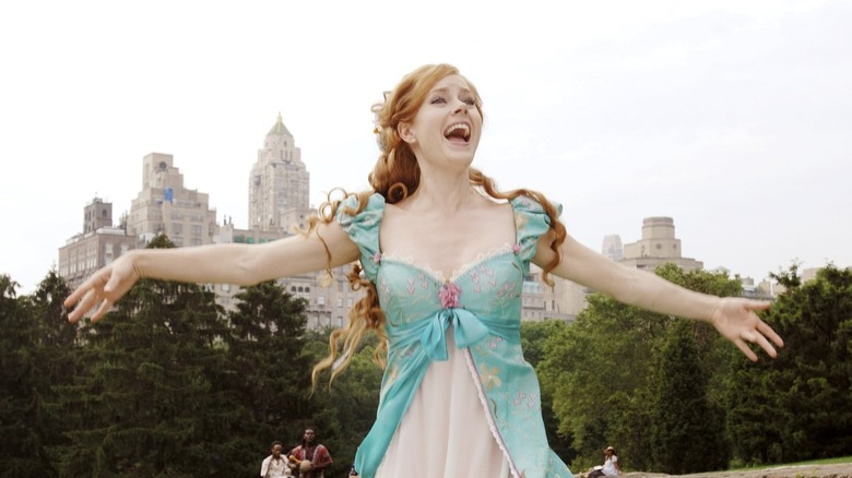Princess Giselle singing in Central Park