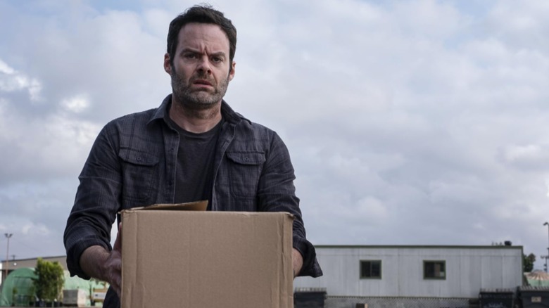 Barry carrying a box in "Barry" (2018-2023)
