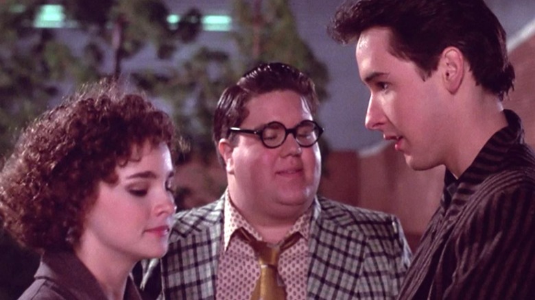 Lane speaking with Monique and Ricky in "Better Off Dead"