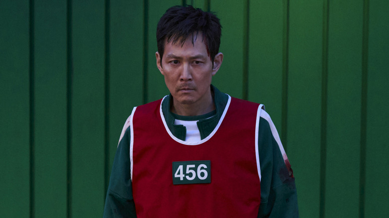 Gi-hun frowning in "Squid Game" Season 3 (2025)