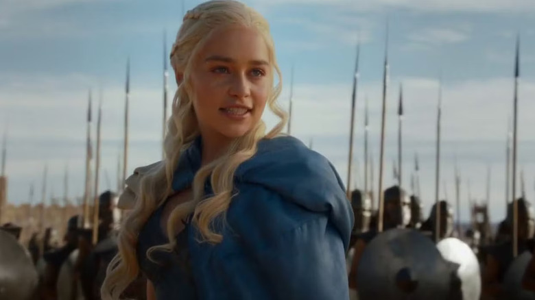 Daenerys saying Dracarys in front of the Unsullied on Game of Thrones