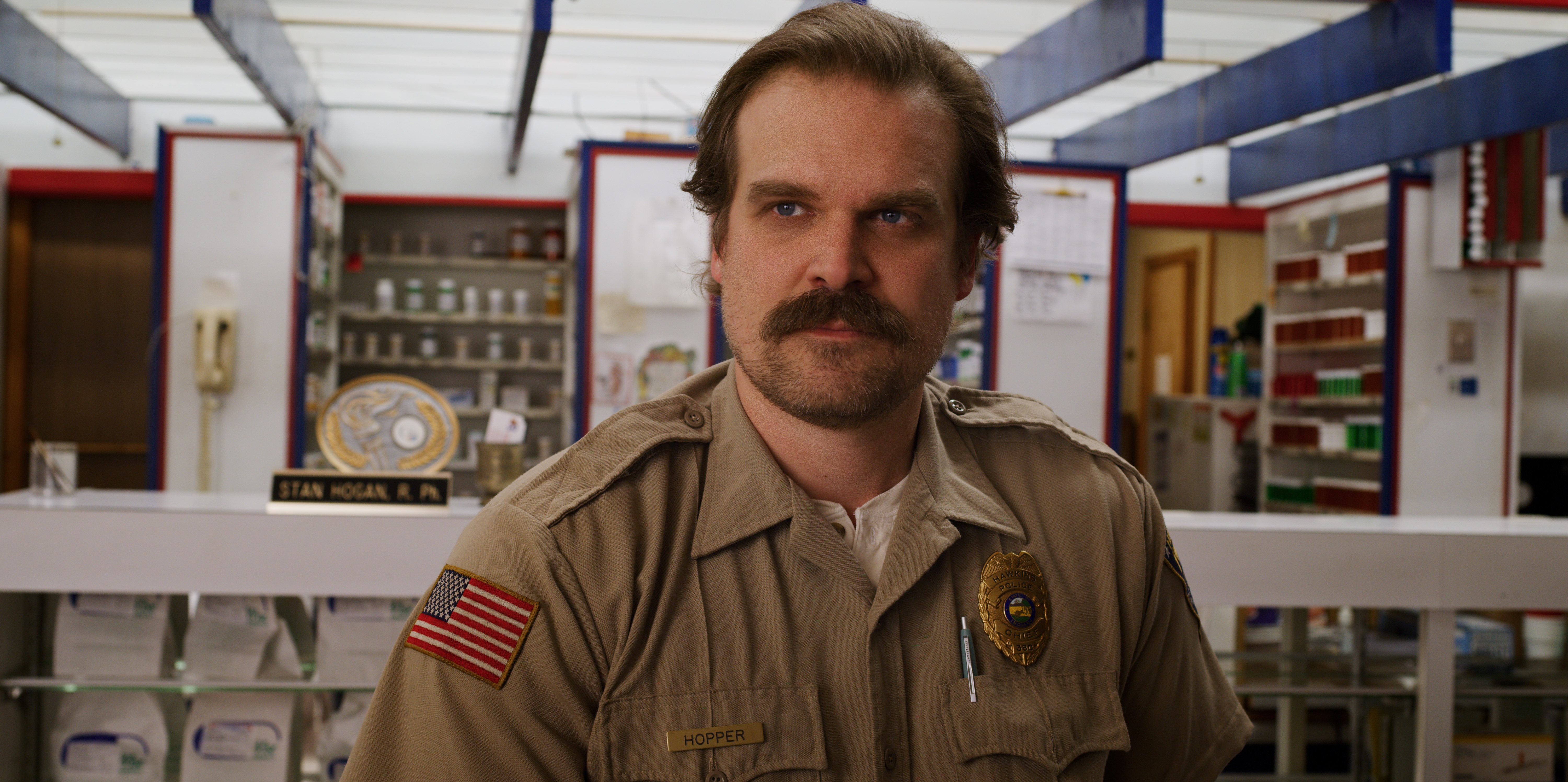 David Harbour in "Stranger Things"