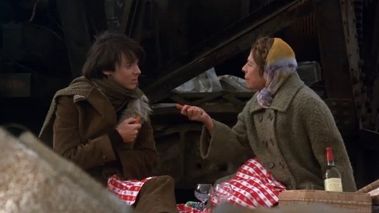 Harold and Maude have a picnic in "Harold and Maude" (1971)