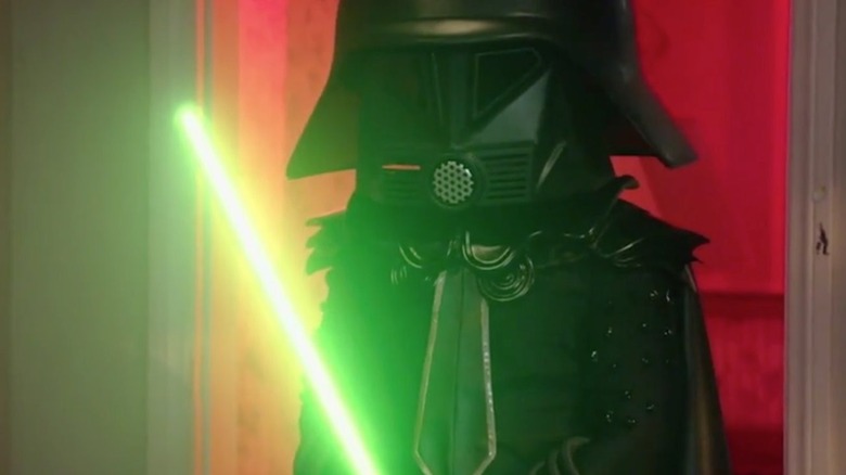 Dark Helmet wields a green light saber on "The Goldbergs"