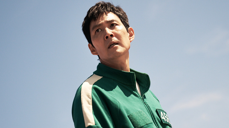 Gi-hun with the sky in the background on Squid Game Season 2