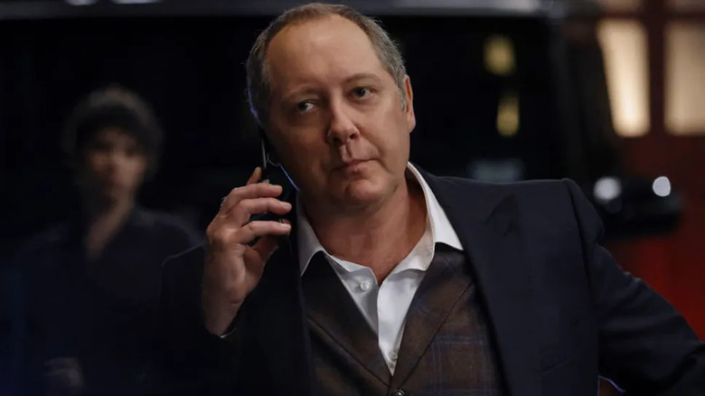 Raymond Reddington on the phone on "The Blacklist" (2013-2023)