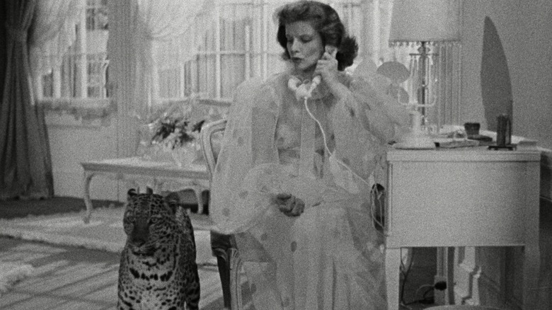 Susan Vance with her leopard, Baby