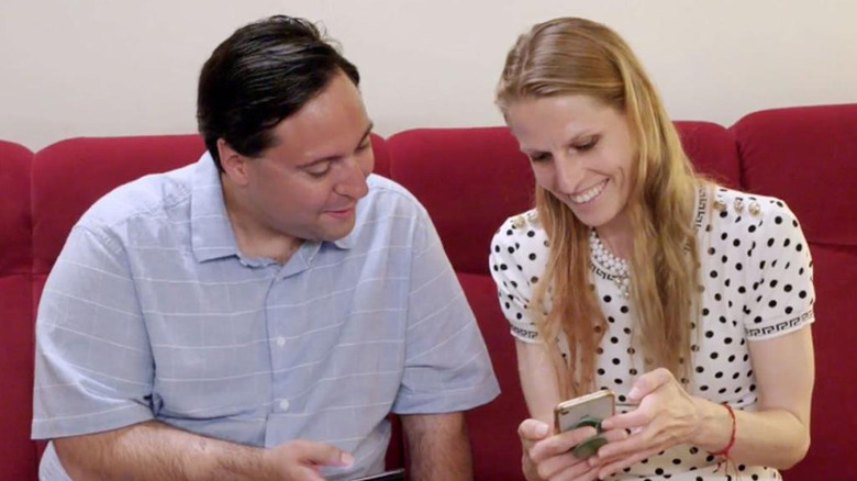 Harold and Michaela canoodle in "Match Me Abroad"