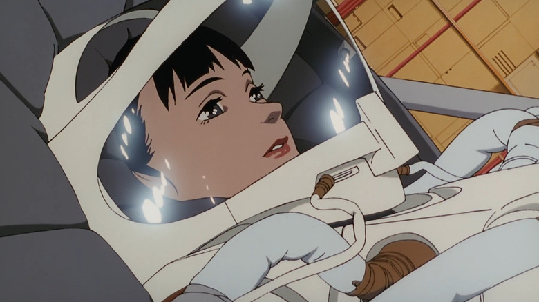 Chiyoko playing an astronaut in "Millennium Actress" (2001)