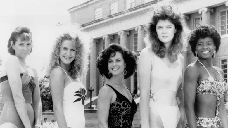 Carnelle posing with the other queens in "Miss Firecracker"