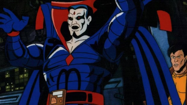 Mister Sinister with his arms raised in X-Men: The Animated Series