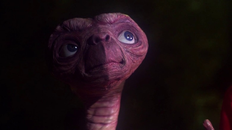 E.T. looking up at the sky in "E.T. the Extra-Terrestrial" (1982)