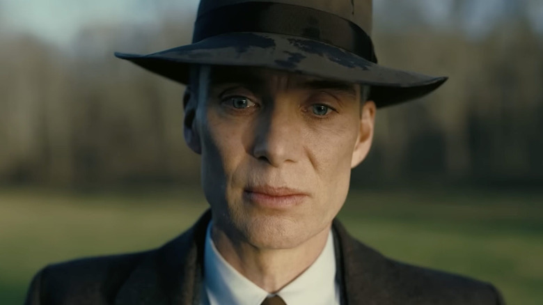 Close-up of Oppenheimer in "Oppenheimer" (2023)